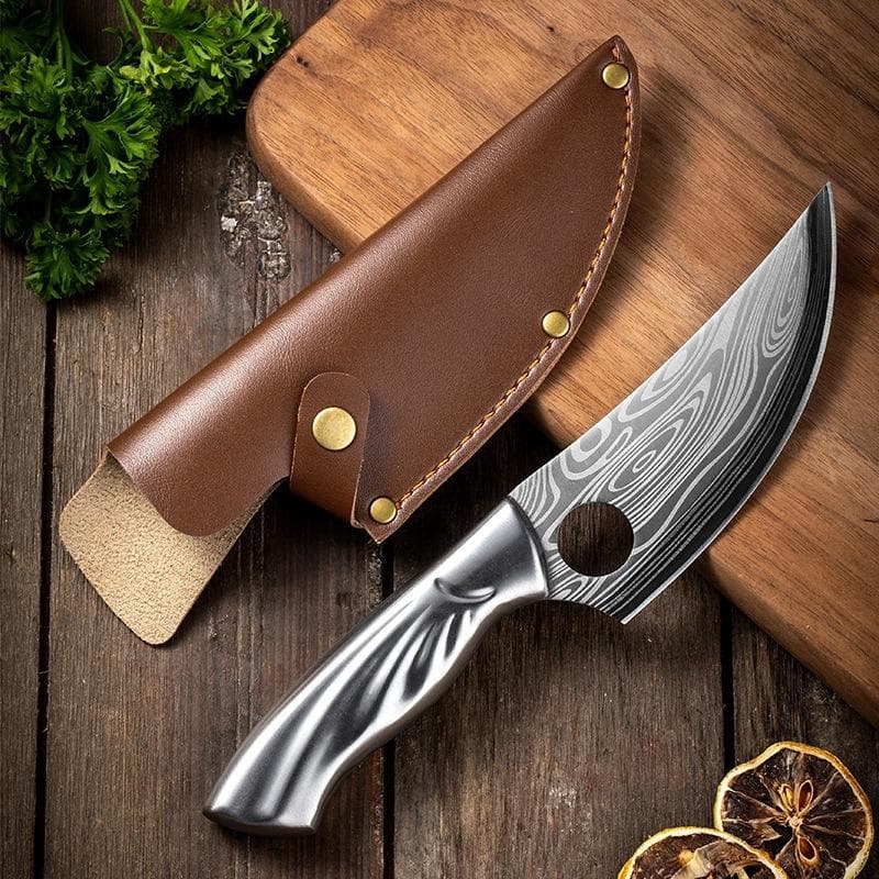 Damascus Pattern Boning Knife Full Stainless Steel Kitchen Knives Chef Knife Butcher Knife Slicing Knife
