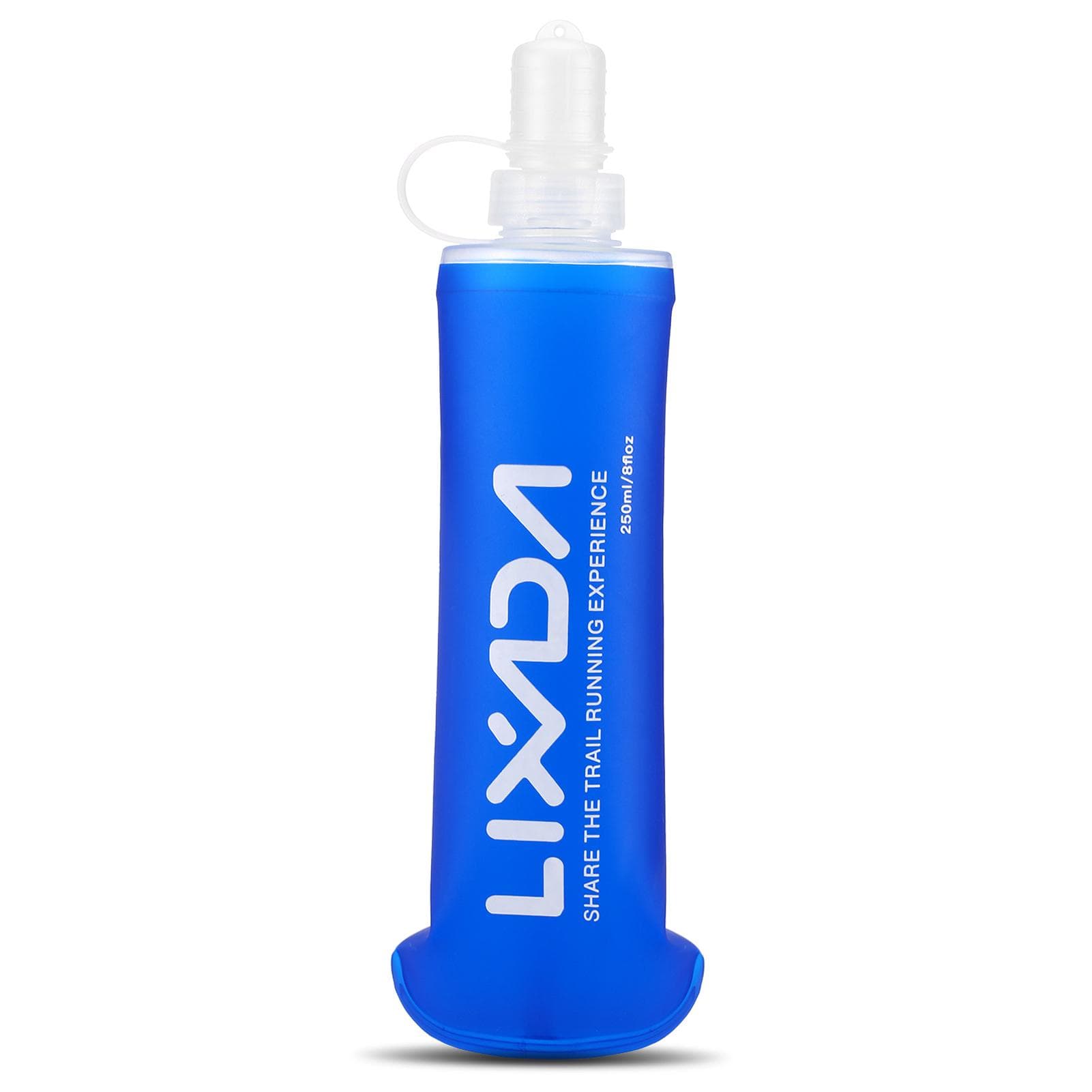 Lixada Soft Bottle Folding BPA Free Hydration Water Bottle for Outdoor Running Hiking Cycling 250ml