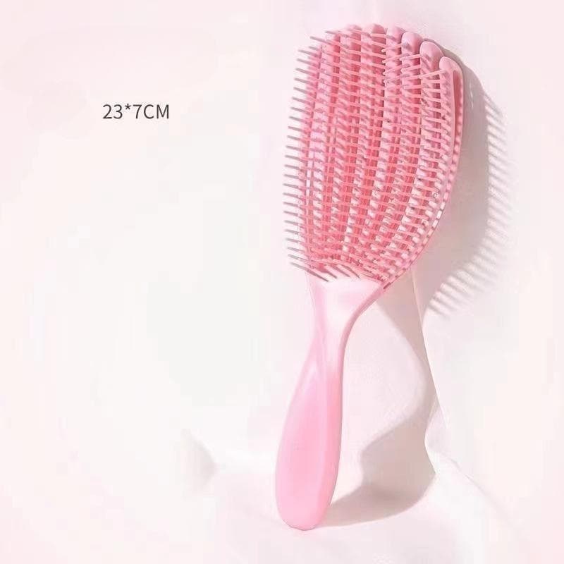 1Pc Hair Brushes Octopus Hairbrush Pink Massage Detangler Brush for Curly Hair Thick Hairs Care Hairbrush Styling Tool L