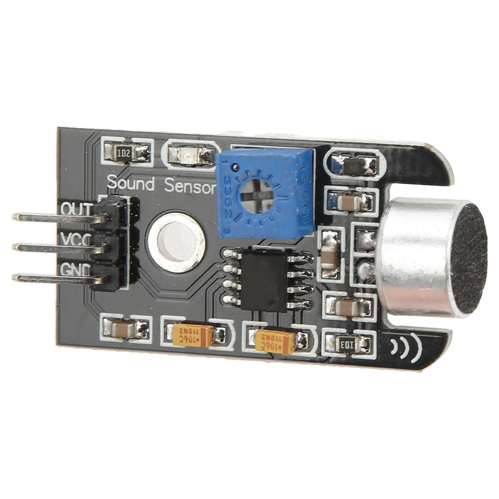 Microphone Sensor Sound Module 5V Voice Detection High Sensitivity Adjustable Gain Analog Output
