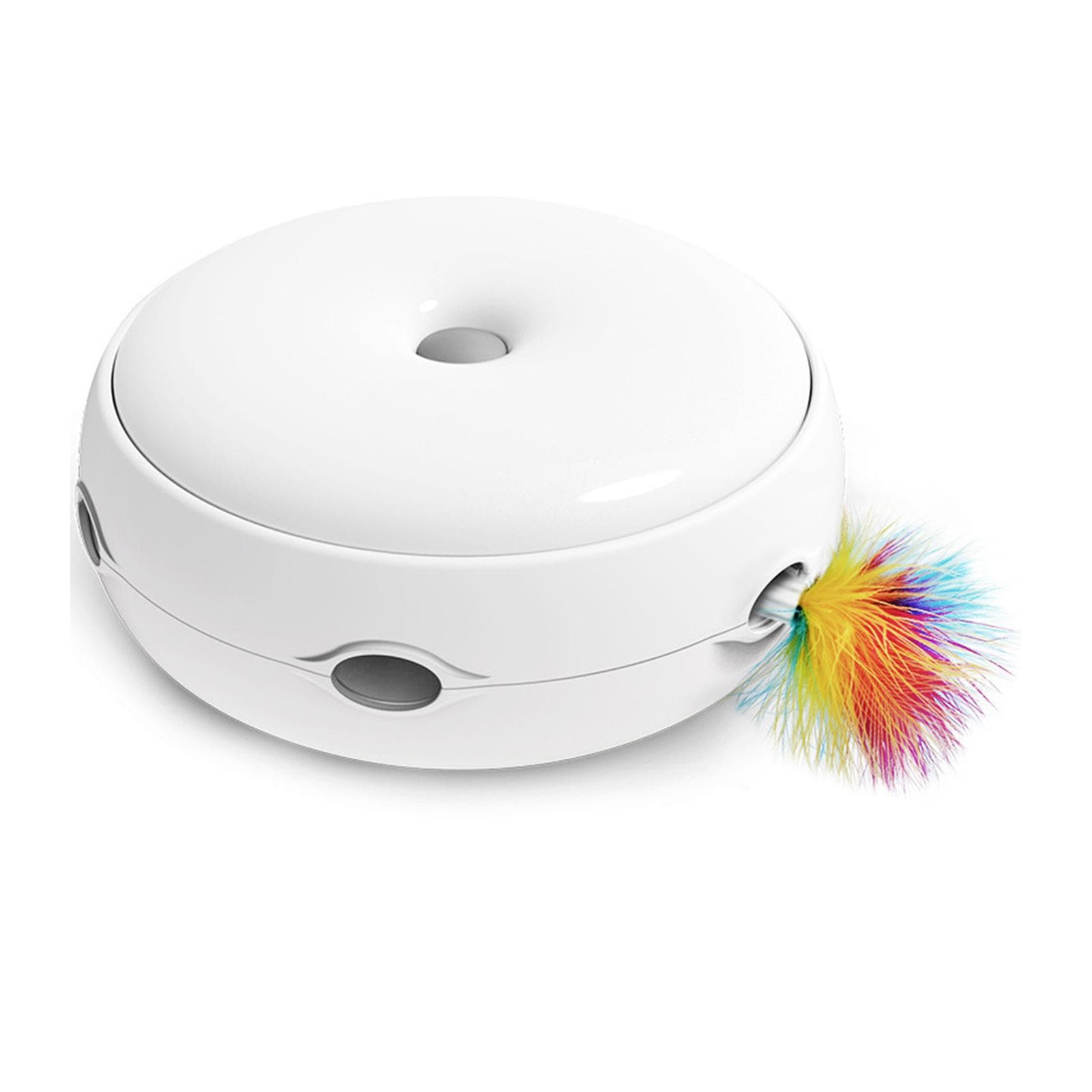 Cat Feather Turntable Interactive Smart Electric Cat Turntable Toy with Light and Sound for Cat