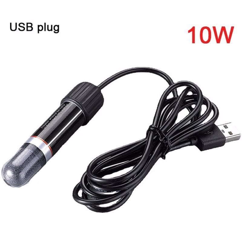 Usb Mini Aquarium Heating Rod For Small Fish Tank 26Celsius Constant Temperature Aquarium Heater Submersible Thermostat Heater 10W