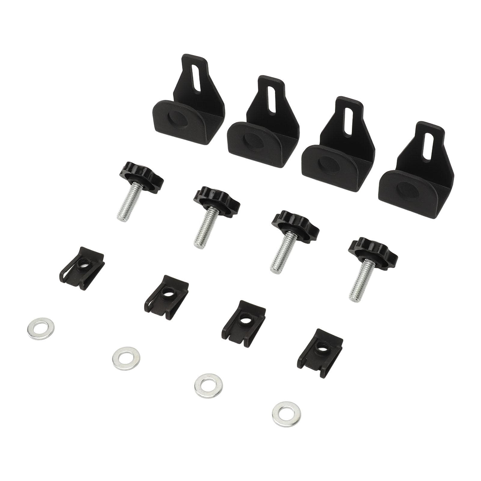 16PCS Saddle Bag Locks Mounting Screws Theft Deterrent Hardware Bolt Nut Kit For Touring Models FLT