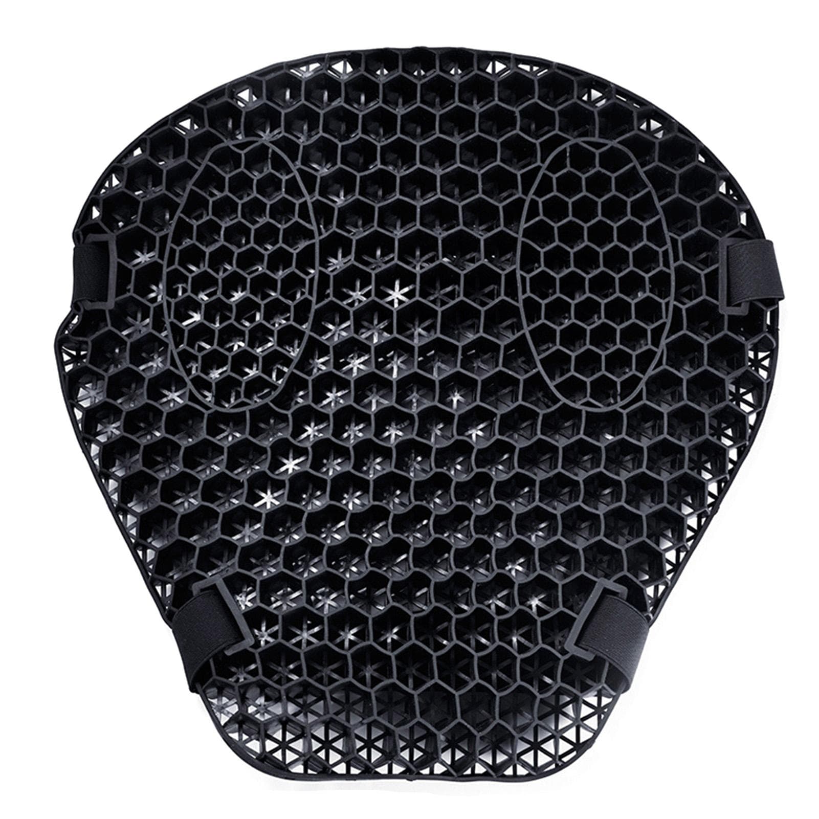 Universal Honeycomb Motorcycle Pad 3D Shockproof Breathable Jelly Gel Cushion for Motorcycle black