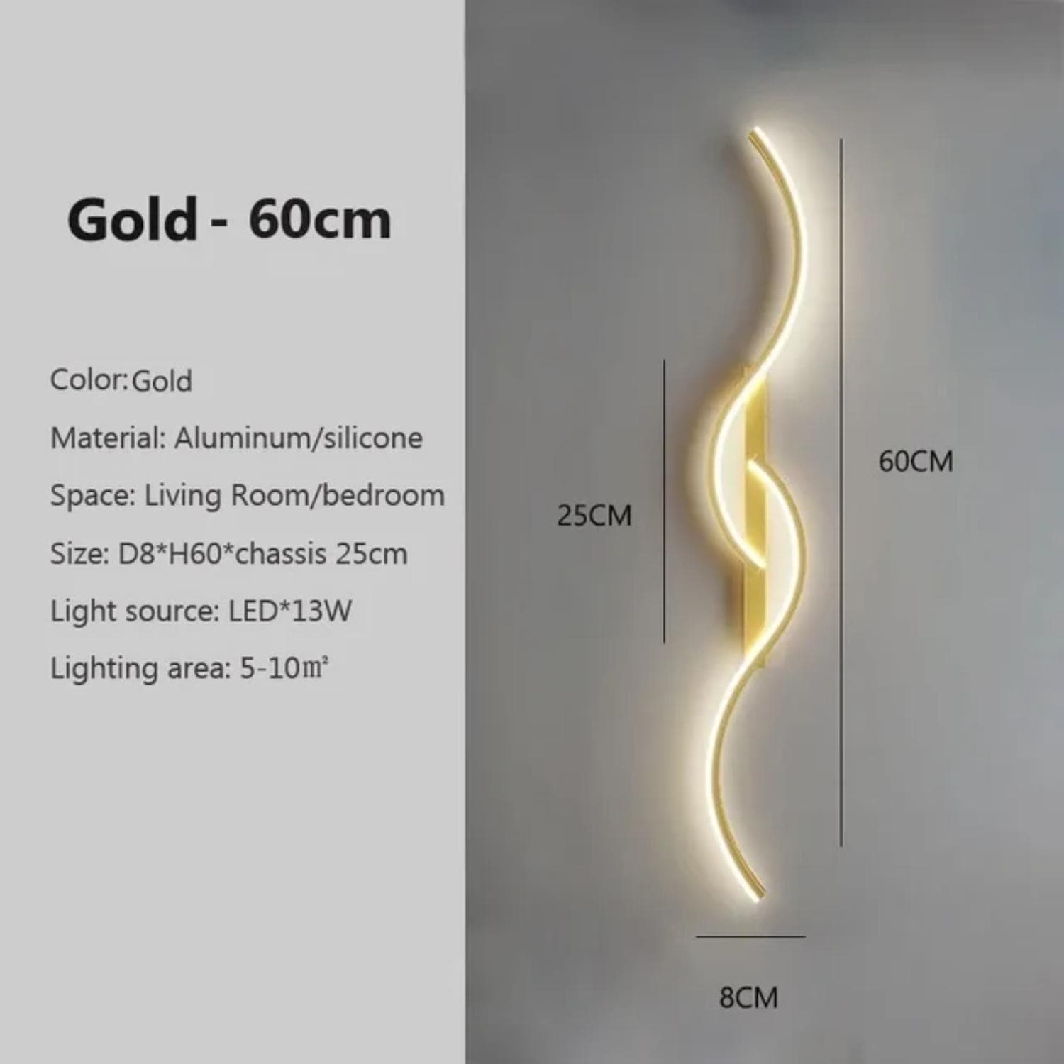 New Modern LED Wall Lamp Minimalist Led Light Bedroom Bedside Long Strip Wall Sconces Living Room  Indoor Lighting Fixture Stepless dimming