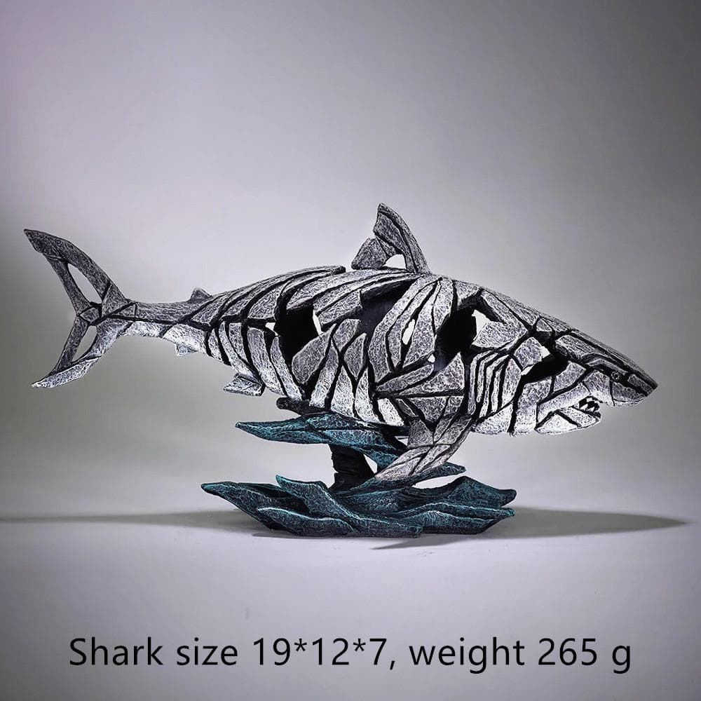 New Trends Contemporary Nordic Style Animal Sculpture Home Decoration Lion Tiger Bust of Edge Scenes Room Decor&Wall Shark