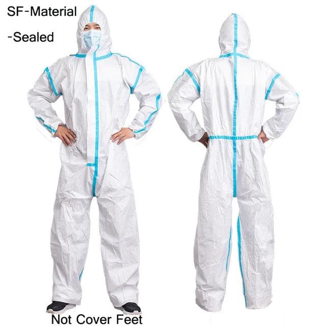 Disposable Breathable Dustproof Water Oil Resistant Work Safety Overall Anti Dust Spary Painting Decorating Labour Coverall Suit XXL