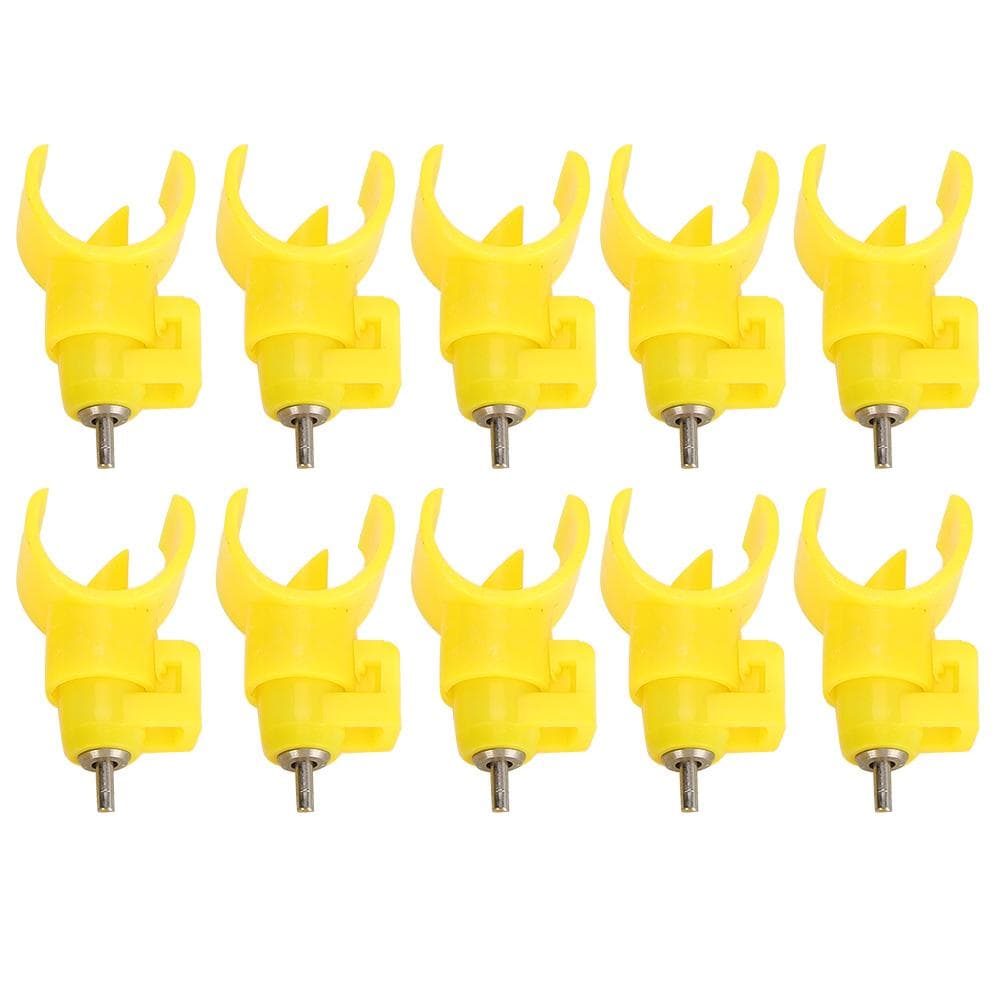 10PCS Chicken Nipple Drinking Fountains Semicircle Ball Valve Type Poultry Drinker