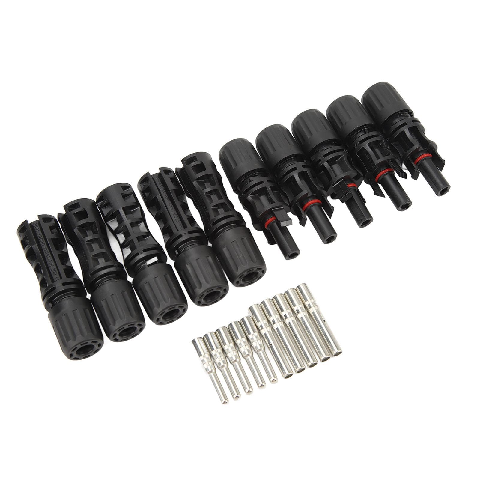 5 Set Solar Panel Connector Male Female IP67 Waterproof 1500V 50A Voltage Resistant Photovoltaic