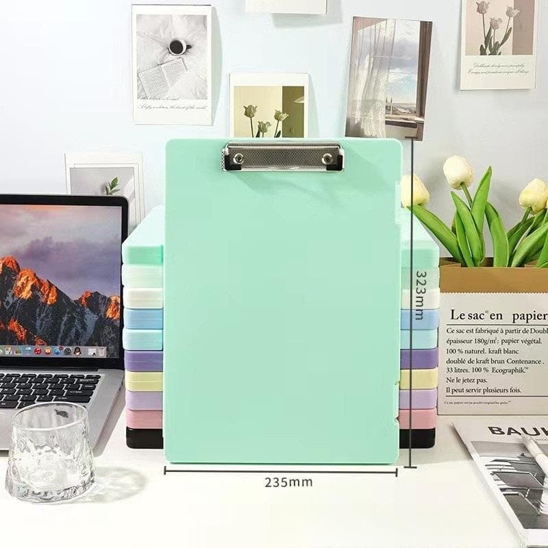 Multi Functional A4 Folder Clamp Storage Box Writing Pad Large Capacity Writing Storage Integrated Document Board Clamp Folder green