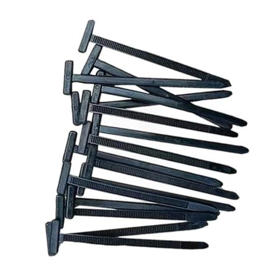 Nylon Universal Cable Tie Buckle Heavy Duty Self-Locking Nylon Zip Ties Holder Multi-purpose Cable Ties for Auto Repair Home Garage Electrical Wiring 10 pcs black