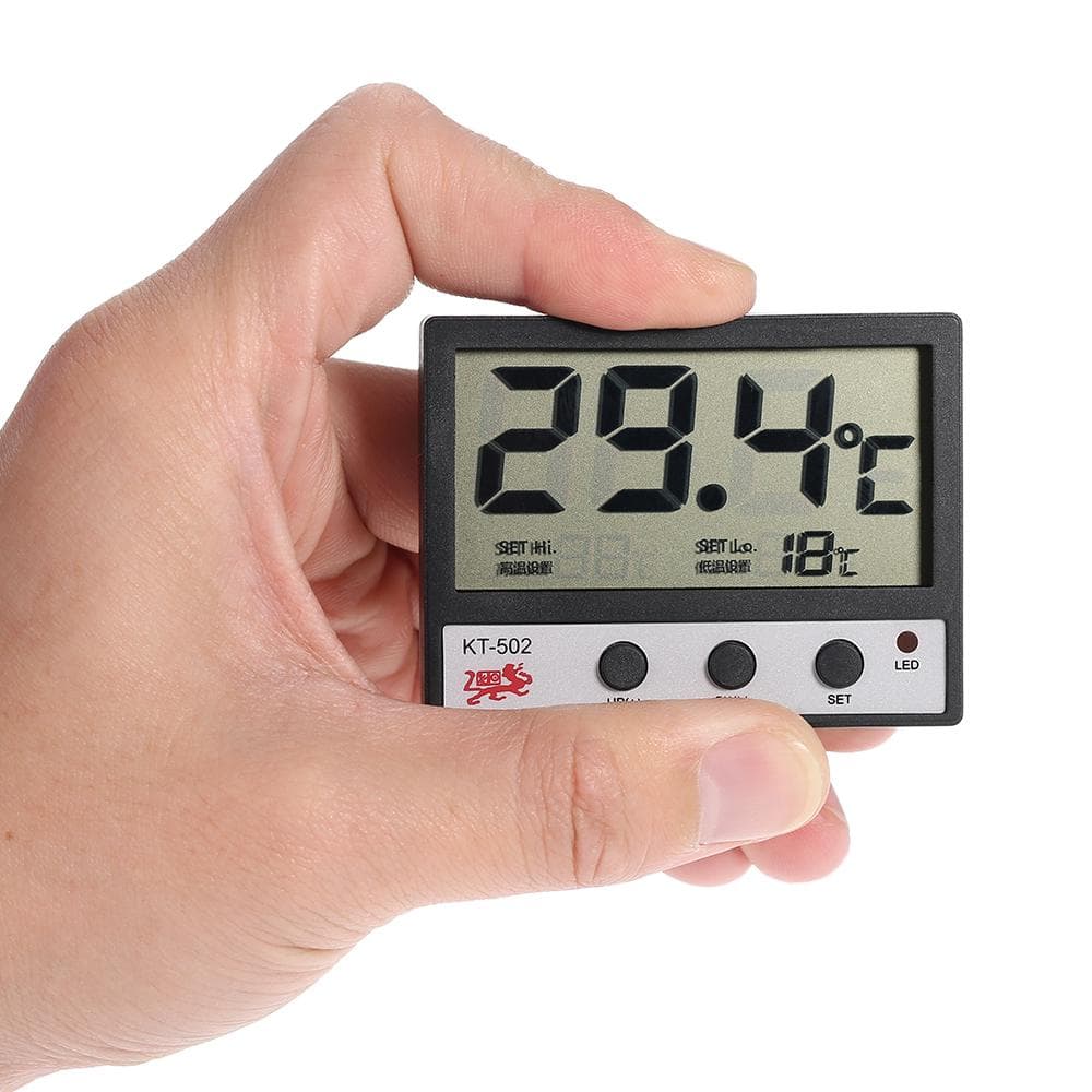 LCD Digital Fish Tank Aquarium Thermometer Water Temperature Meter High/Low Temperature Alarm