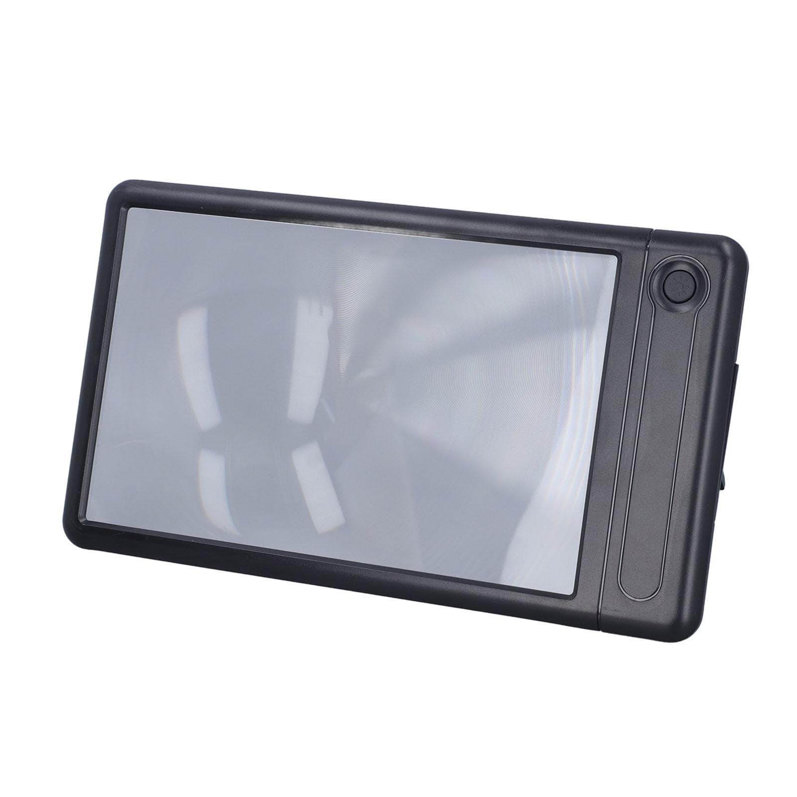 5X Reading Magnifier with Stand 43 LED 3 Brightness Full Page Rectangular Magnifier for Engraving