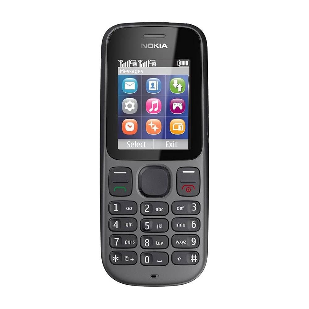 Refurbished Original Nokia 101 (1010) 2G Dual SIM Mobile Phone With 2 SIM Simple set gray