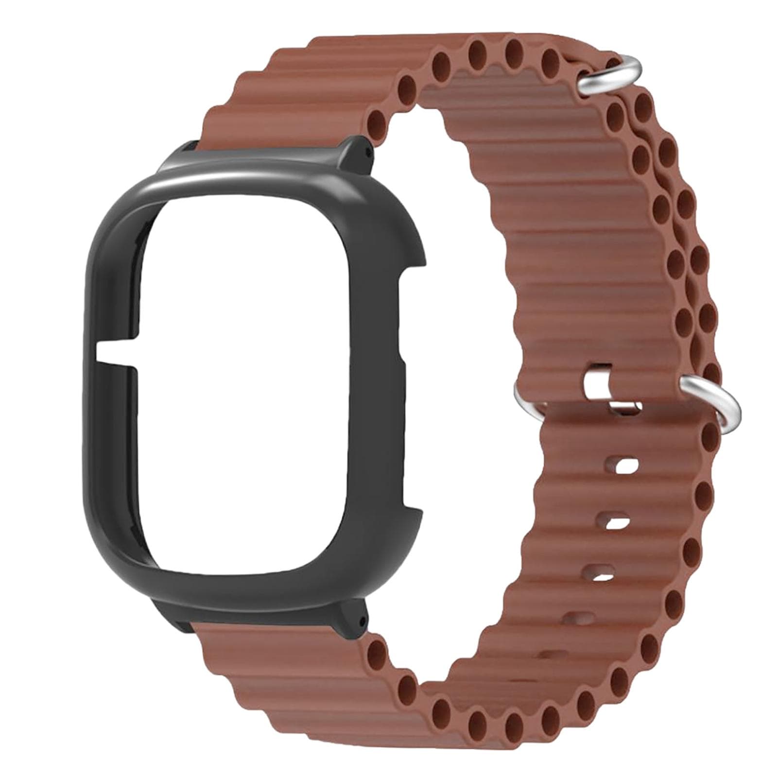 Watch Strap Adjustable Soft Skin Friendly Durable Watch Band with Protective Cover for Honor Watch brown