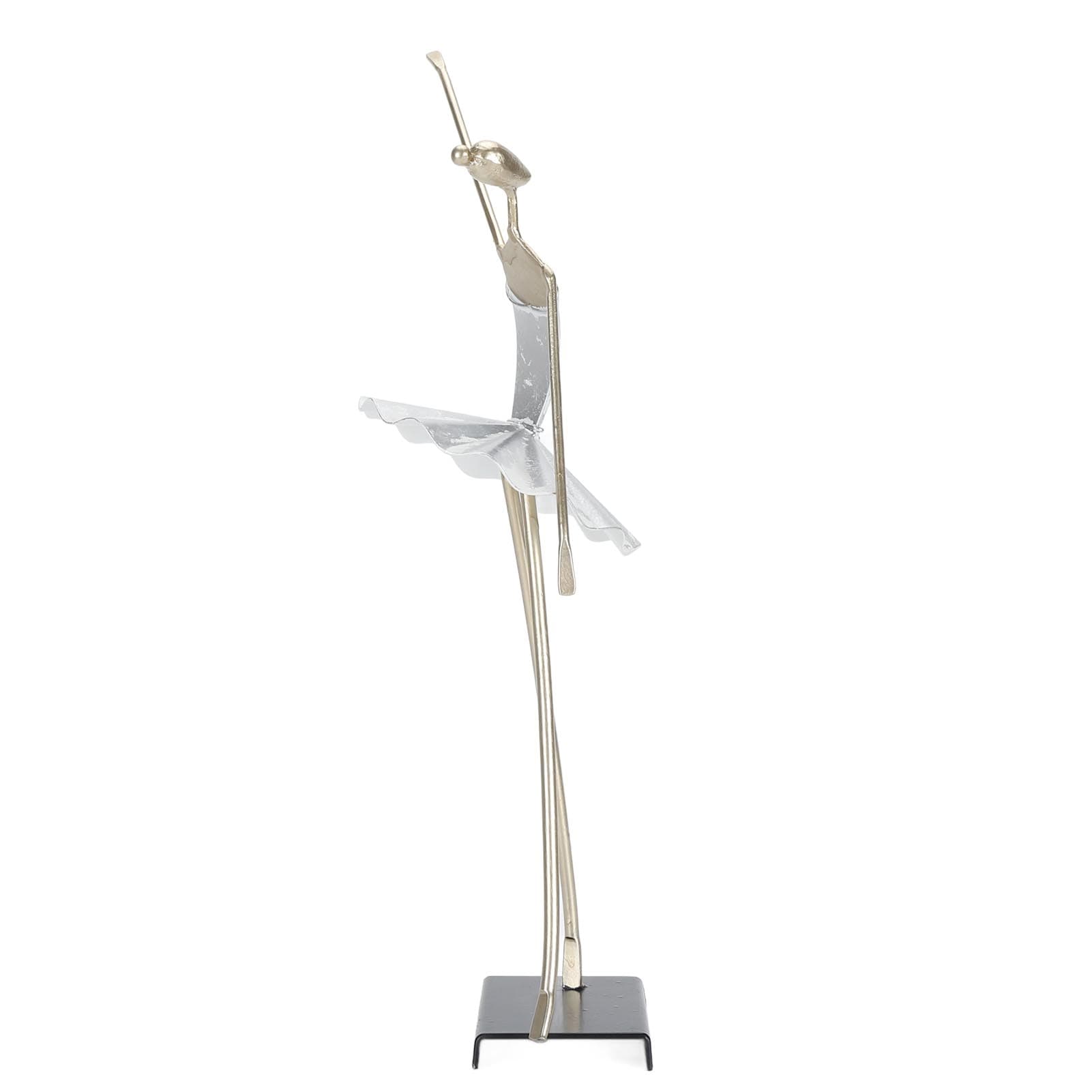 Ballet Dancer Sculpture Durable Iron Ballerina Figurine Elegant Exquisite Abstract Ballerina A300-1