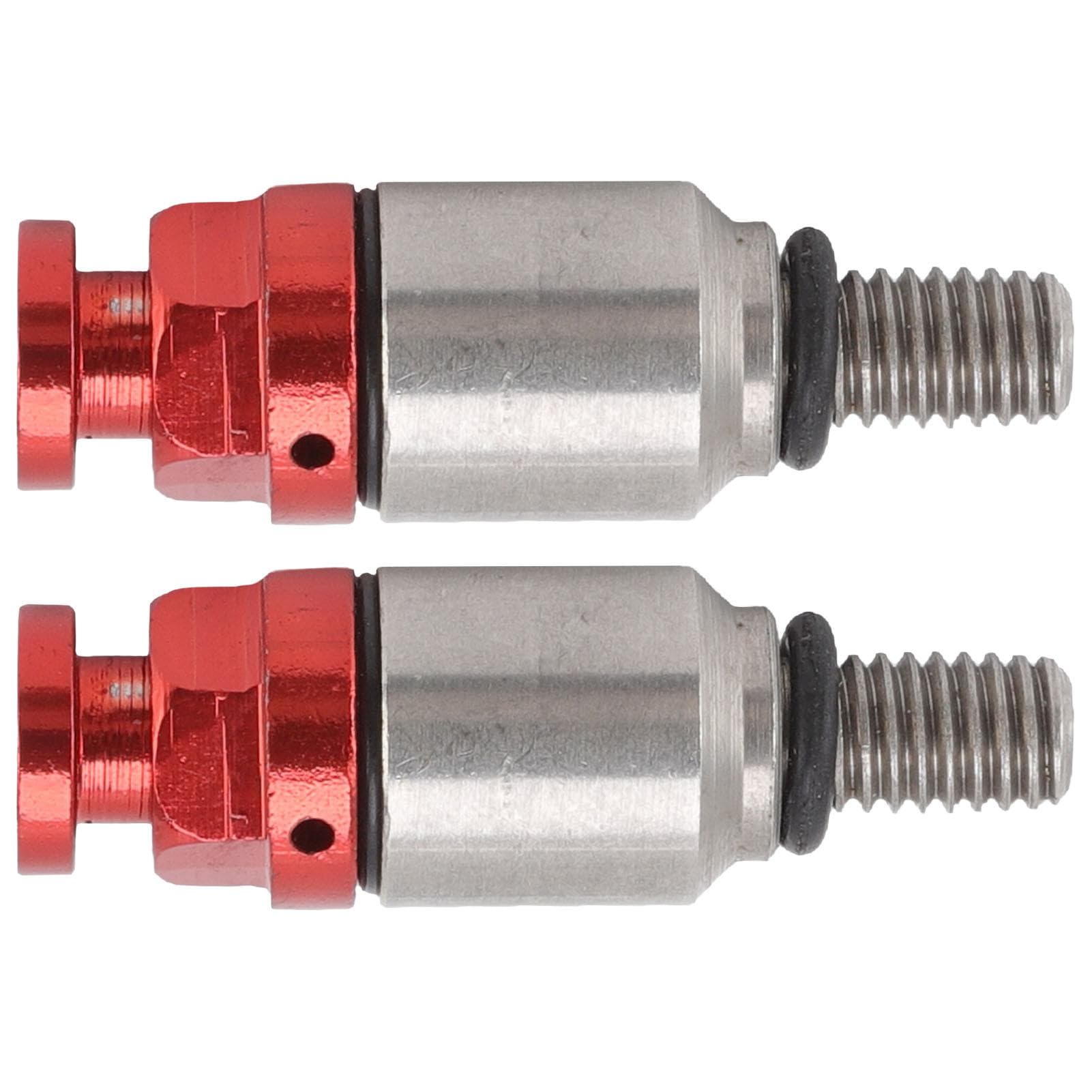 2pcs M5x0.8 Aluminium Alloy Fork Air Bleeder Pressure Relief Valve Replacement for CRF150R CR125R red