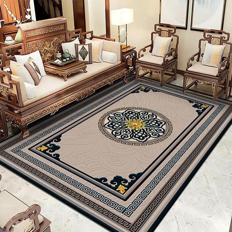 TüRkiye Persian Printed Rug Living Room Luxury American Style Decoration Home Lounge Study Floor Rugs Large Area Rug Anti Slip 200*300cm