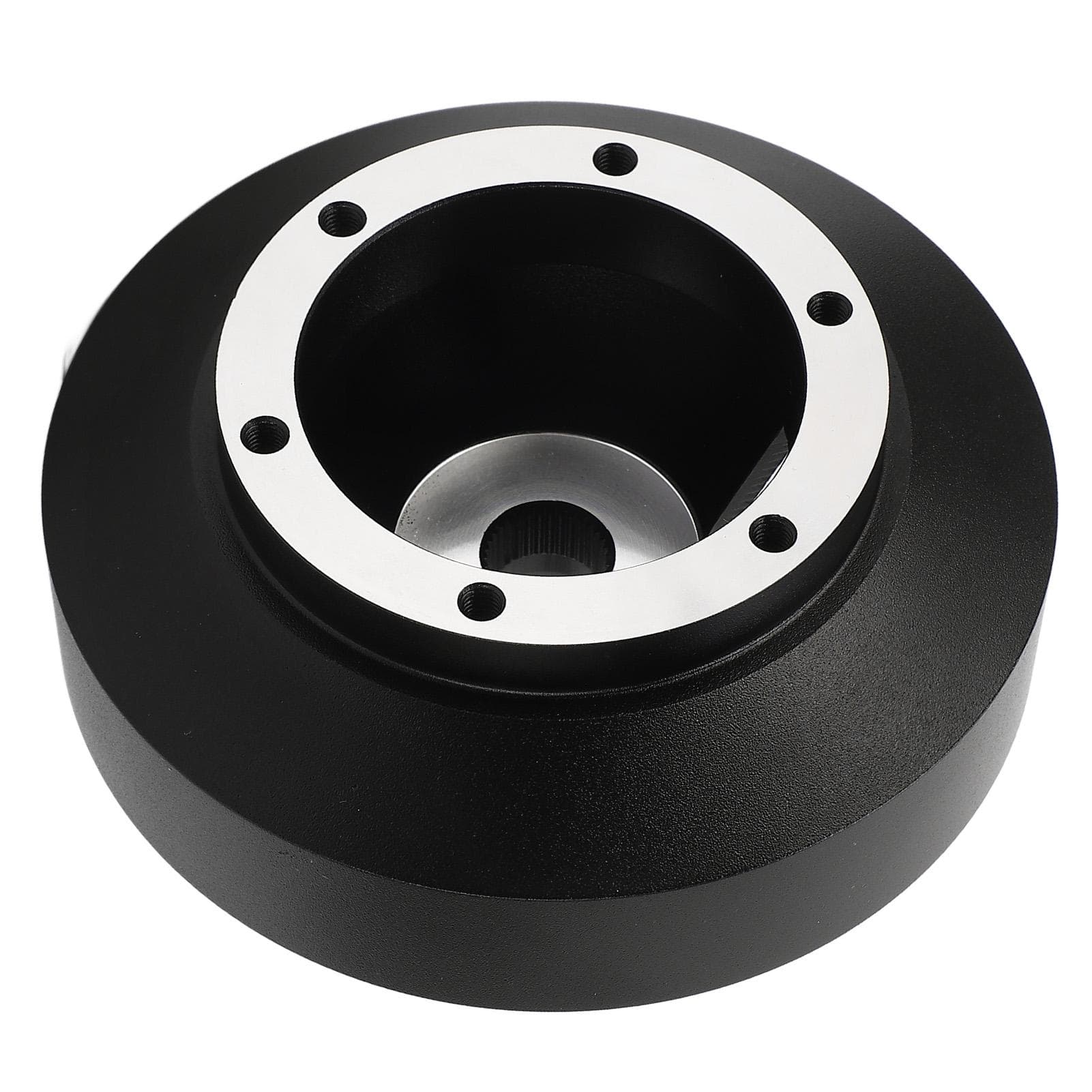 6 Hole Steering Wheel Short Hub Adapter Black Ergonomic Steering Wheel Hub Adapter Replacement for