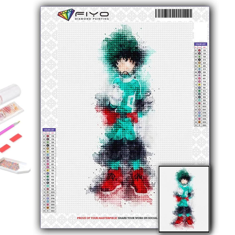 Diamond Painting Anime My Hero Academia Embroidery Cross Stitch Rhinestone Home Decor Full Square 30X40CM
