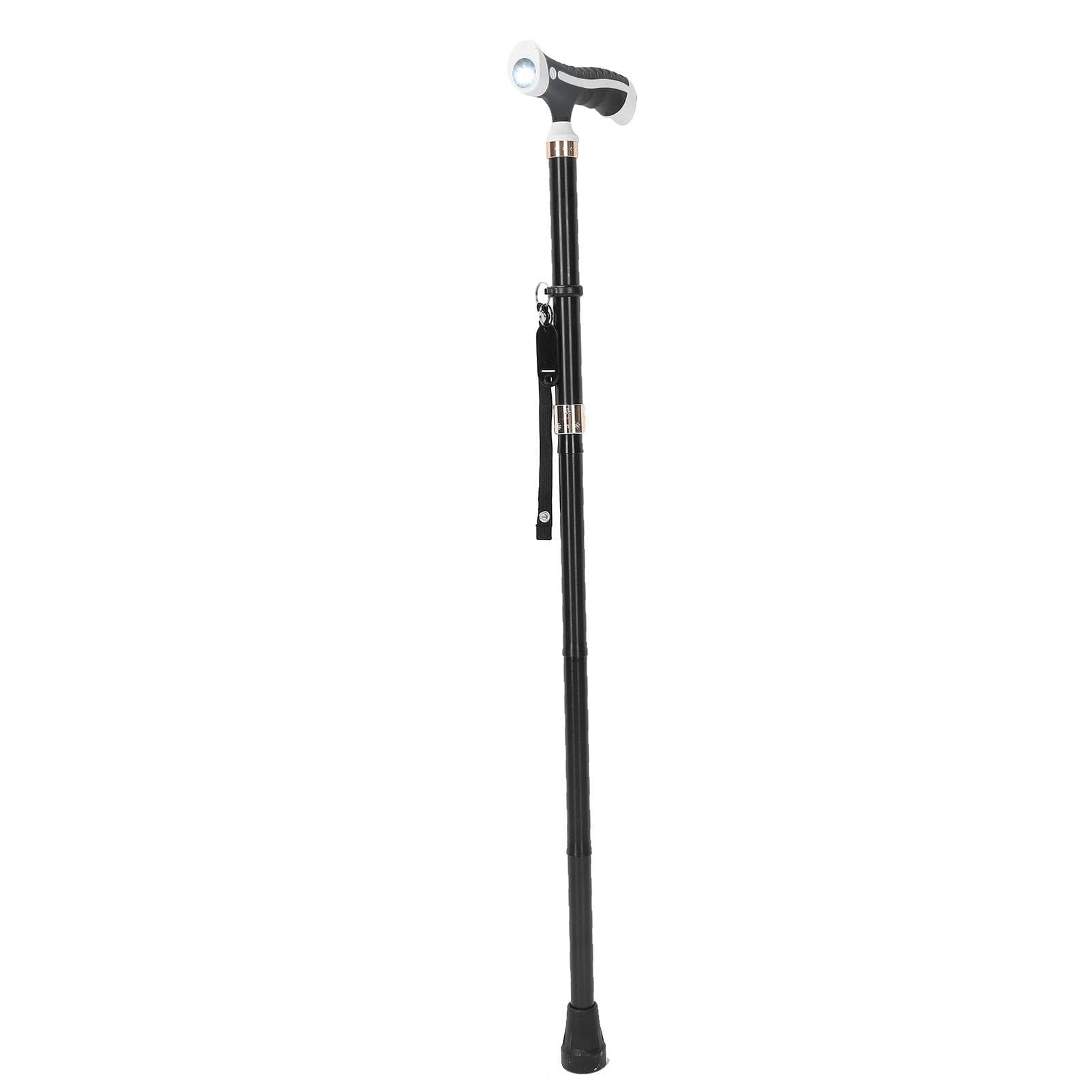 Elderly Collapsible Walking Stick Adjustable Walking Cane Stainless Steel Folding Cane