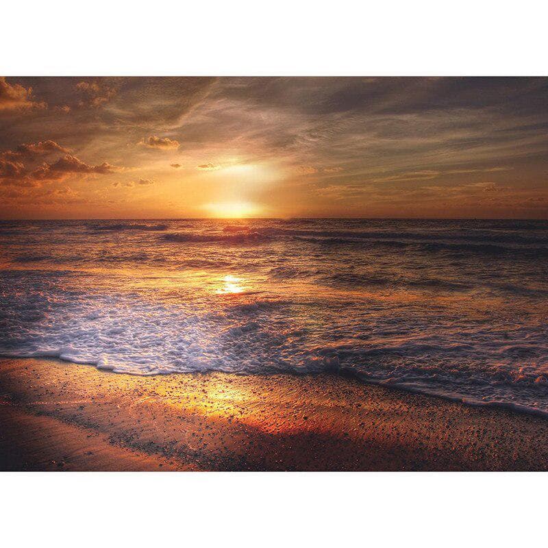 Full Round Diamond Painting DIY Diamond Embroidery Sunset Beach Cross Stitch Rhinestone 20X30CM