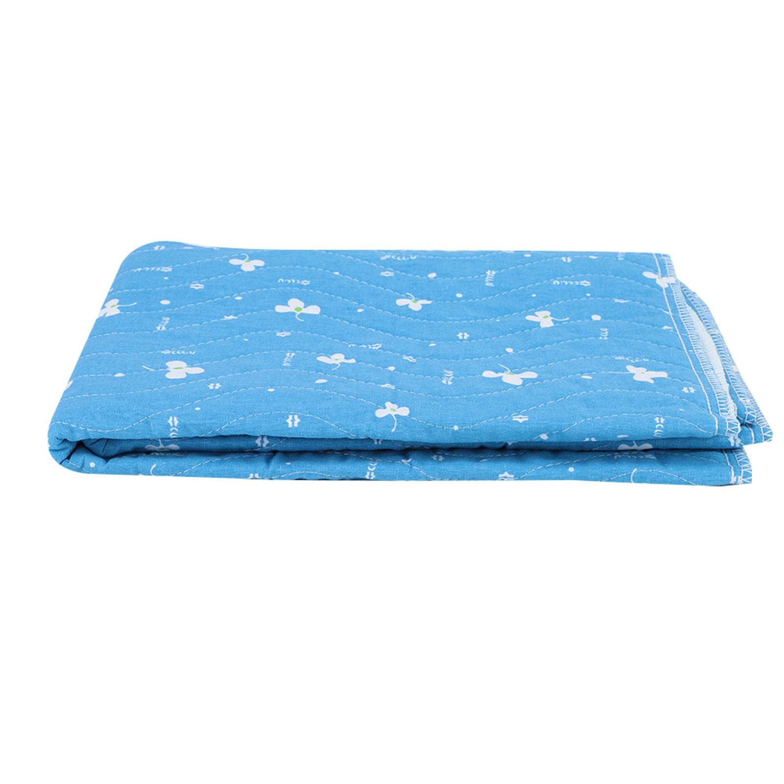 Washable Reusable Incontinence Underpads Absorbent Cotton Bed Pads for Elder Children (2#) white