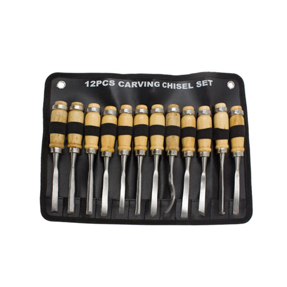 12 PCS Set Woodworking Cutters Set DIY Woodworking Carving Tools Set Multifunctional Household multicolour