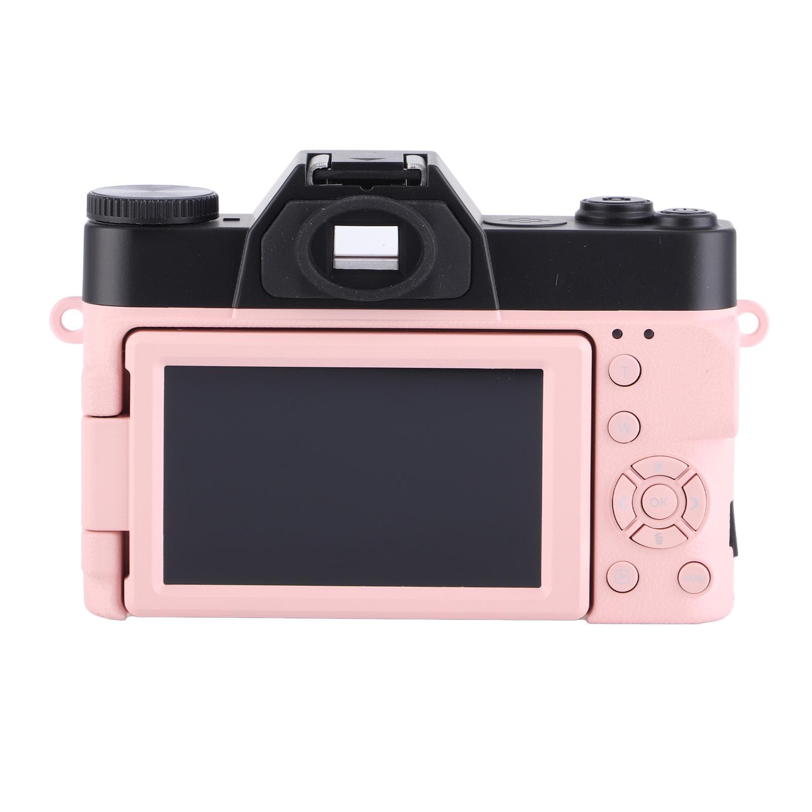 4K Digital Camera for Photography Video Autofocus Anti Shake 56MP Vlogging Camera 3in 180 Degree pink