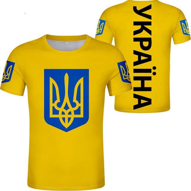 Latest Ukraine T-shirt For Men Women 3D Clothing Print Ukr Tryzub Short Sleeve Tshirt Casual Simple Type Ukrainian Flag Clothing L