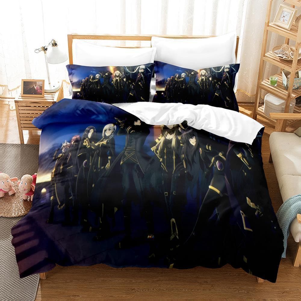 The Eminence in Shadow Cid Kagenou Bedding Set Cartoon Anime three-piece set Adult Kid Bedroom Duvet cover Sets Home Textiles EU Twin 135x200cm