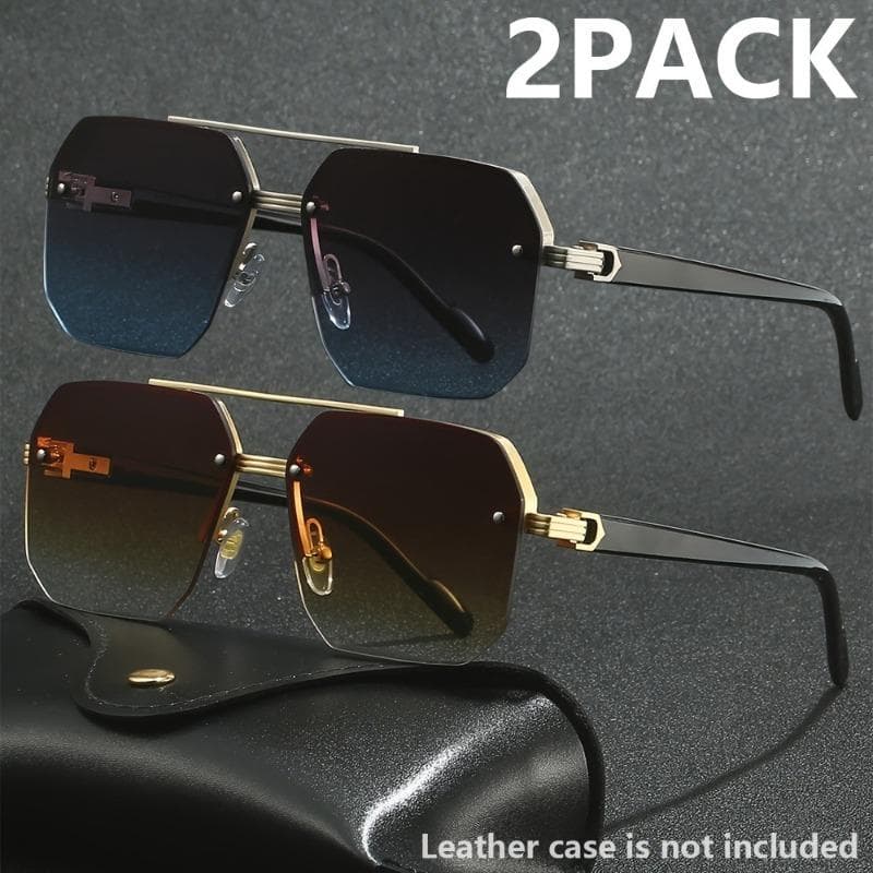 1/2pcs Men Women Half Frame Classic Trendy Glasses Summer Fashion Eyewear Lightweight Comfortable