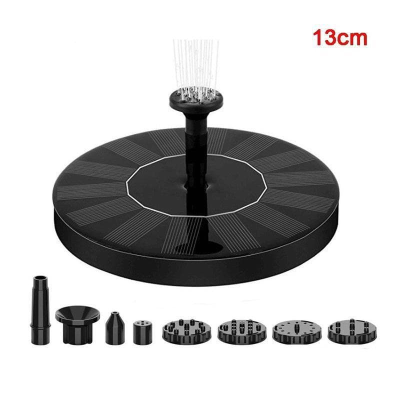 Mini Solar Water Fountain Pool Pond Waterfall Fountain Garden Decoration Outdoor Bird Bath Solar Powered Fountain Floating Water 13cm