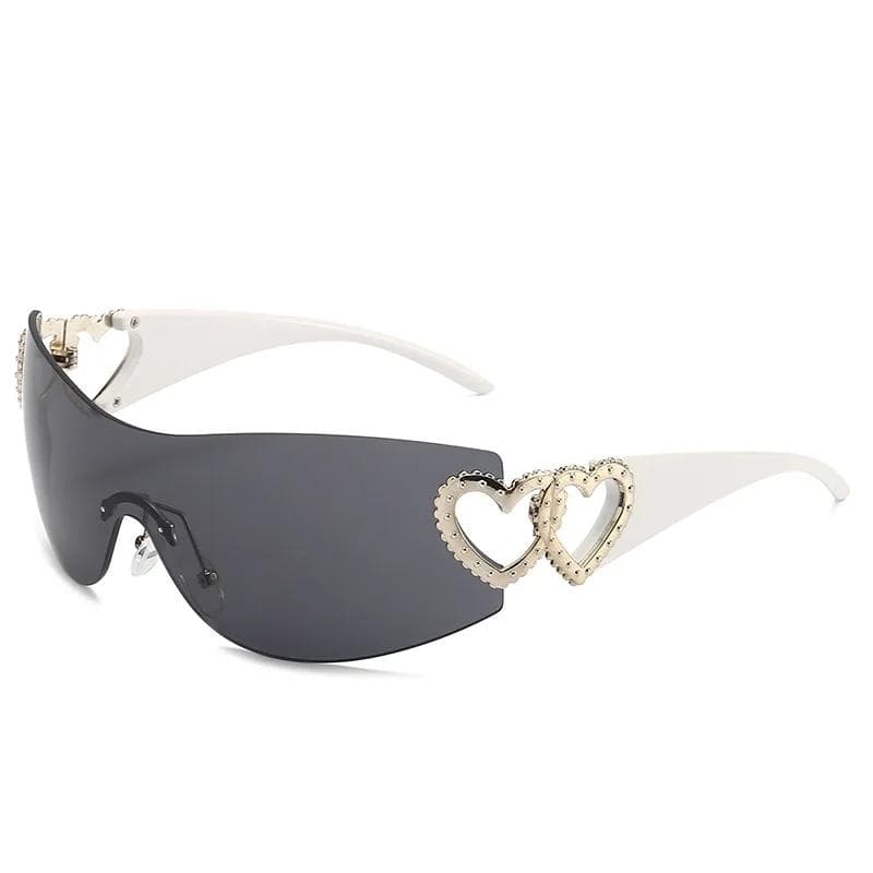Love Accessories Integrated Sunglasses Ins Style Trendy European American Gafas De Sol Fashion Sun Glasses