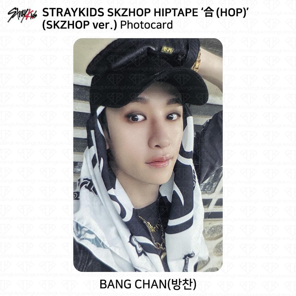 Stray Kids SKZHOP HIPTAPE HOP Accordion Official Photocard Unit Monochrome Bangchan - Skzhop ver