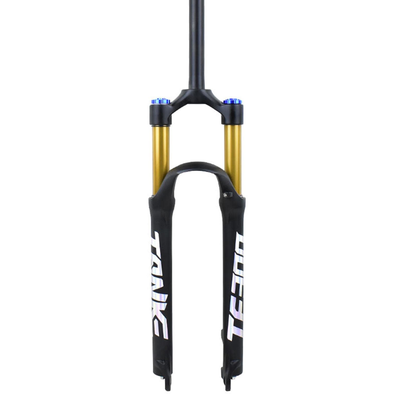 Mountain Bike Front Fork Gold Tube Aluminum Alloy Air Pressure Shock Absorber 29-inch Straight Straight shoulder gold tube
