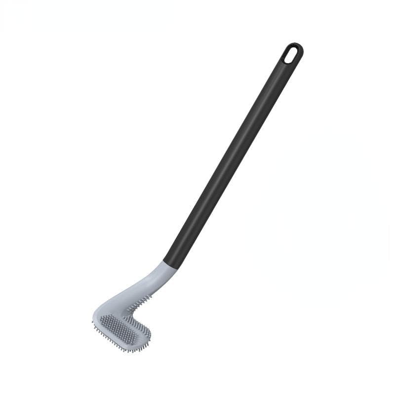 Golf Silicone Toilet Brushes Set Long Handled Toilet Cleaning Brush Black Modern Hygienic Bathroom Accessories black