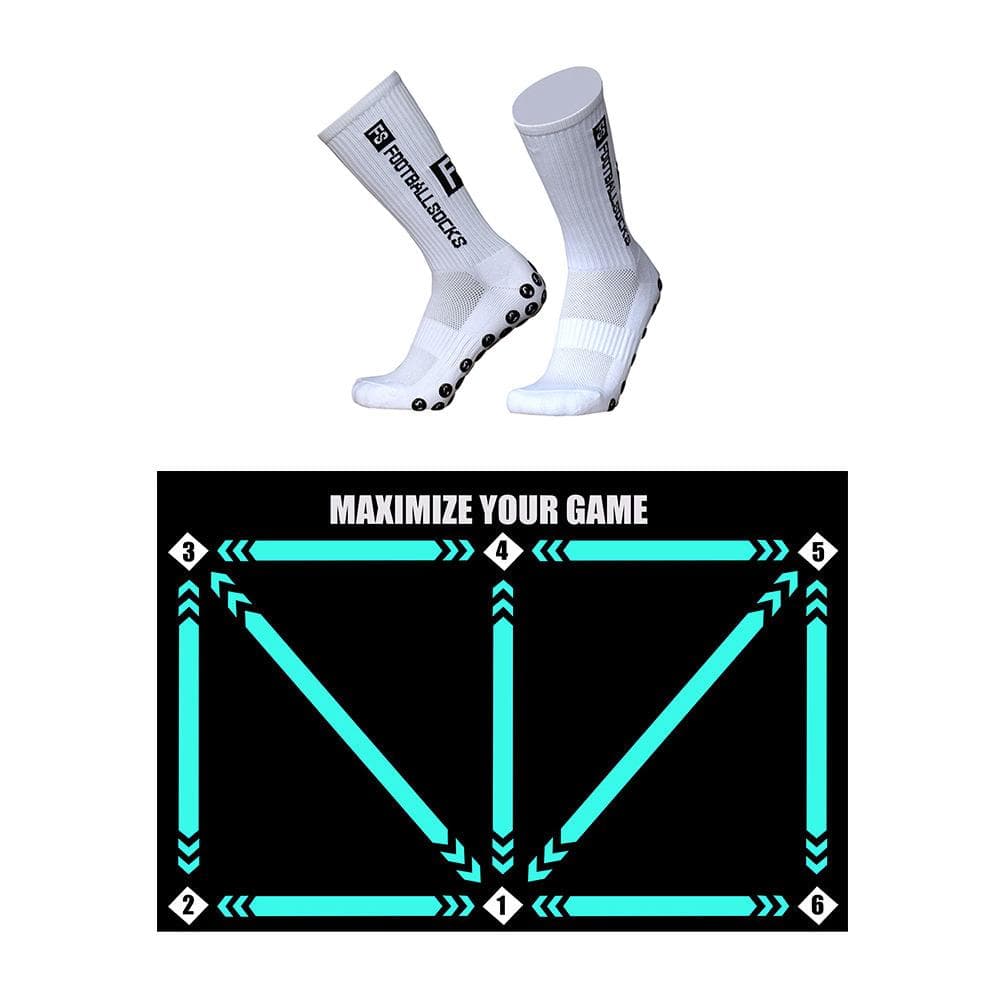Football Footstep Training Mat Anti-Slip Soccer Training Mat Skill Enhancement Indoor Exercise Mat Set A