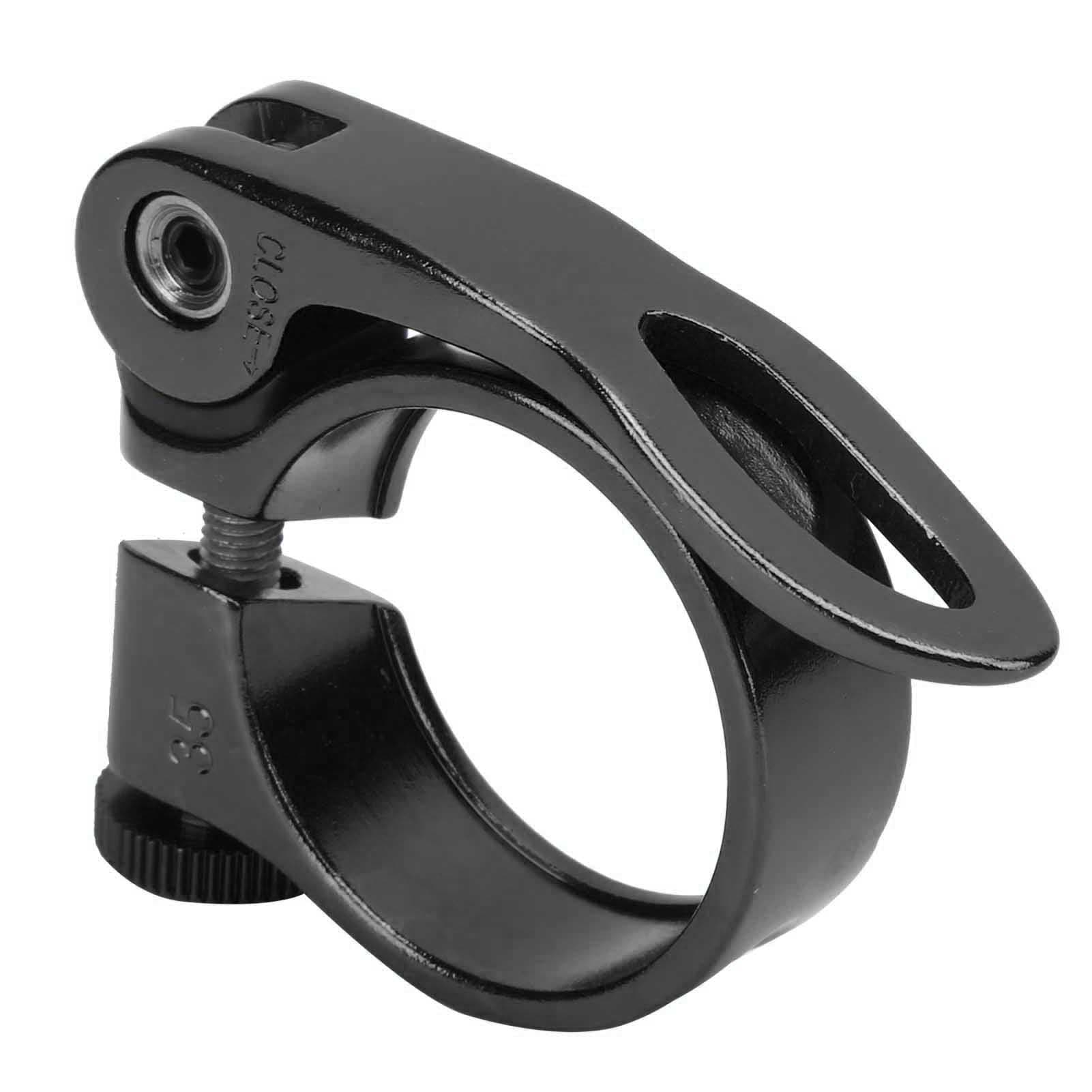 34.9mm Durable Bicycle Quick Release Seatposts Clamp Aluminum Alloy Seat Tube ClampBlack