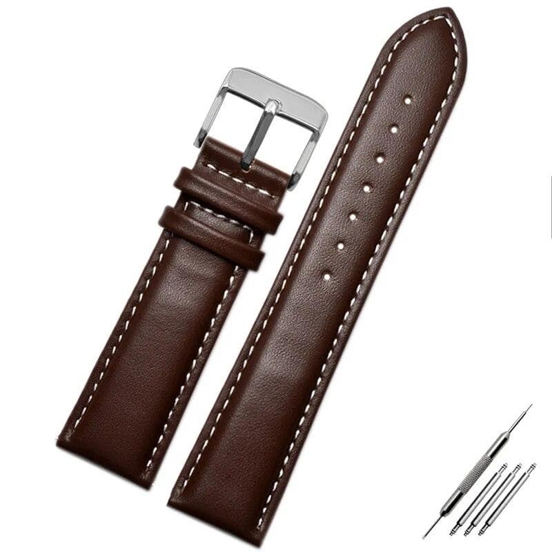 Genuine Leather Watch Strap for Armani Watch Band Ar0382 Ar2447 Ar1970 Men's and Women's Cowhide Watchband Bracelet 20 22mm 21mm