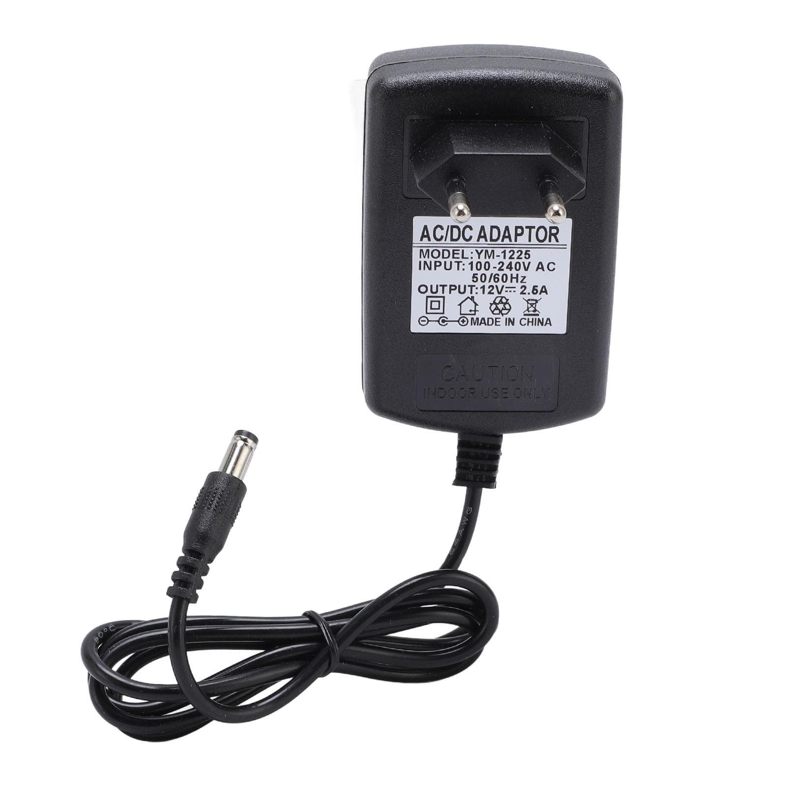 12V 2.5A Power Adapter 5.5x2.5mm DC Power Cable for LED Displays Speaker Security Systems US Plug