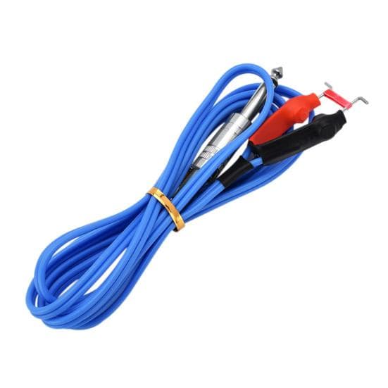 Tattoo Machine Professional Fashion Copper Cord Tattoo Accessory Good Clip Softness Electric Conduction Tattoo Cord blue
