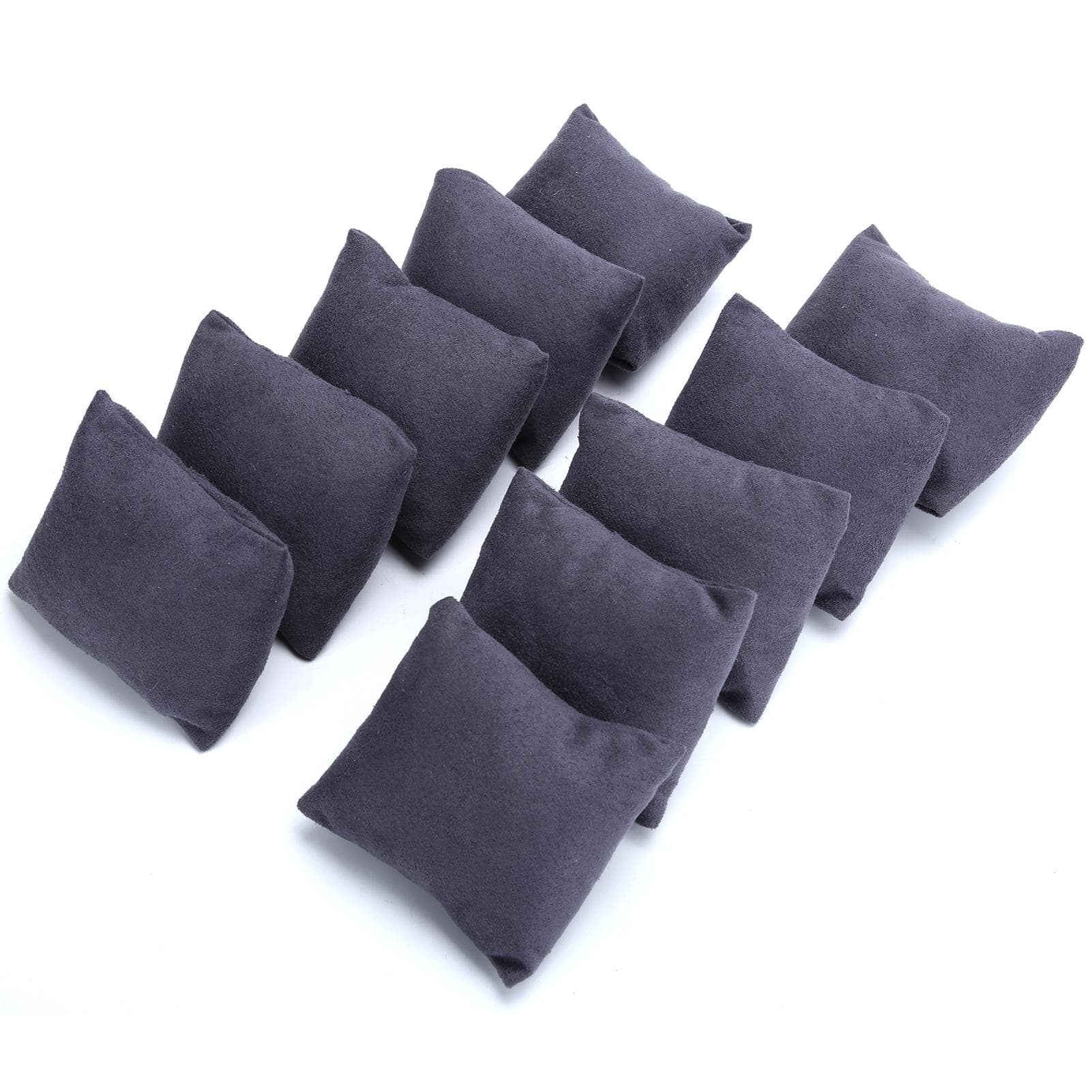 10pcs Watch Display Pillow Bracelet Holder Jewelry Cushion Accessories Gray Blue