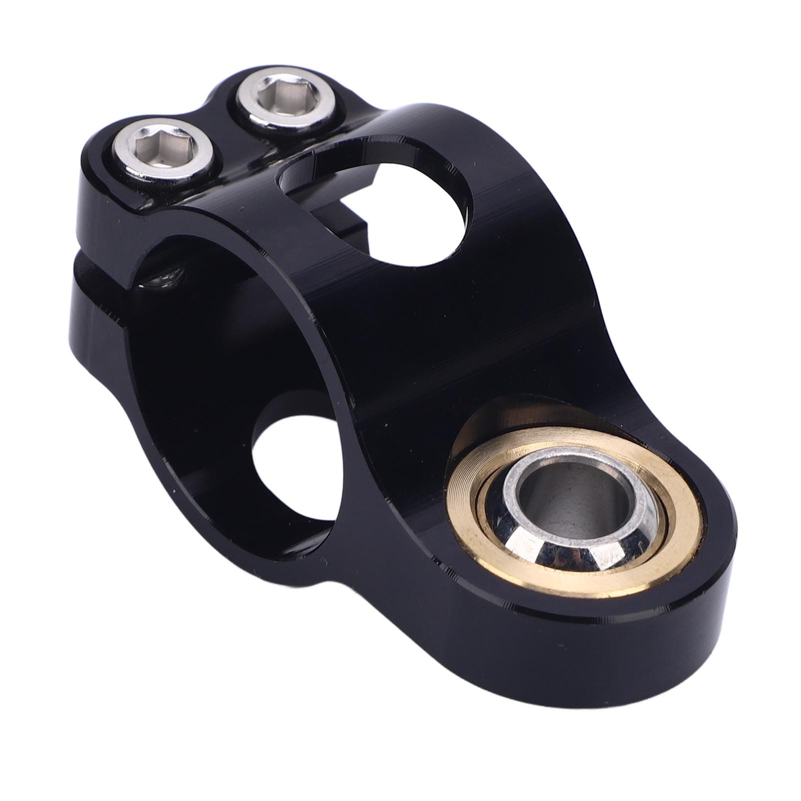 Motorcycle Damper Fork Bracket Support Holder CNC Anodized Vibrations Reduction Lightweight black