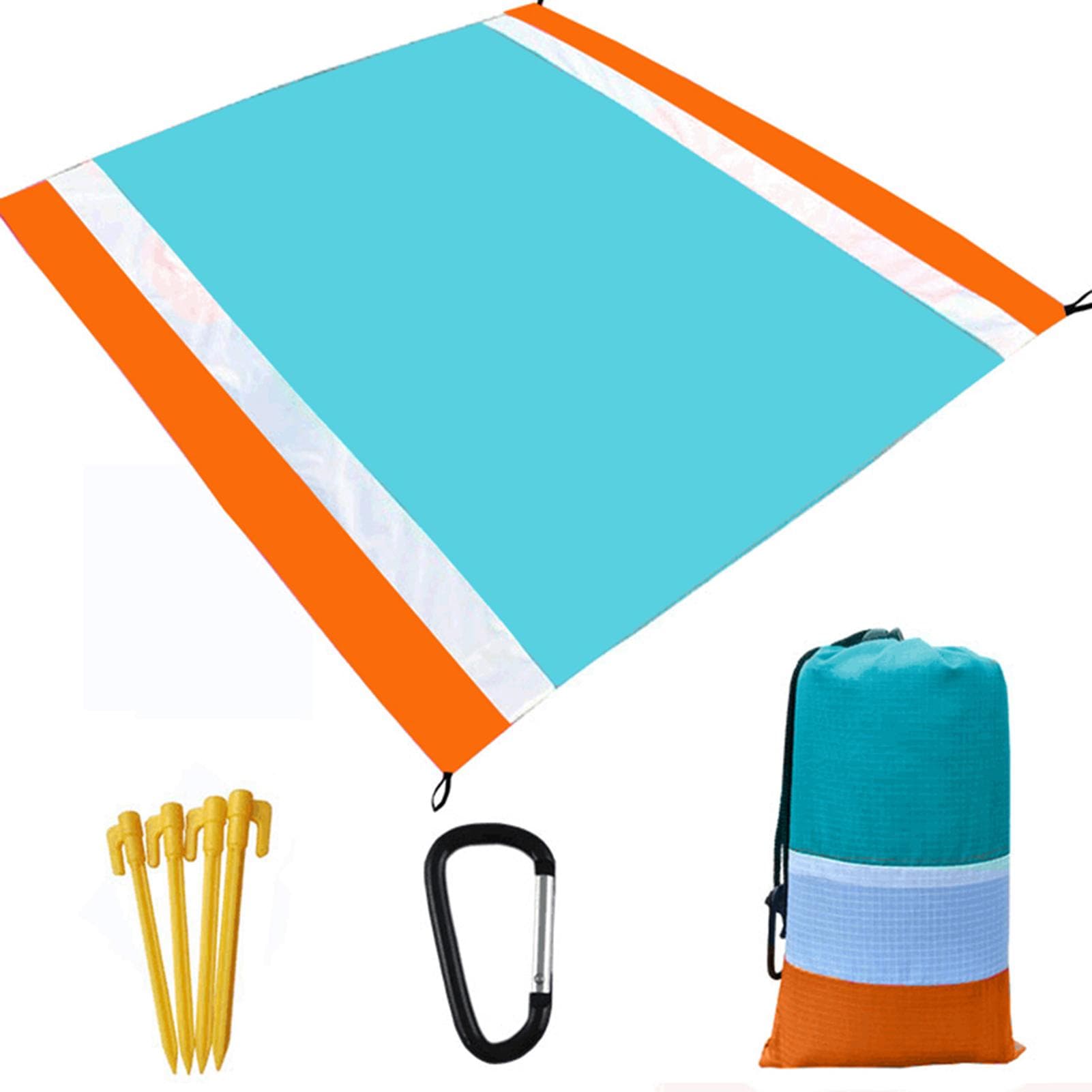 Ultralight Water Resistant Camping Mat with Storage Bag Sand Free Beach Mat Picnic Blanket