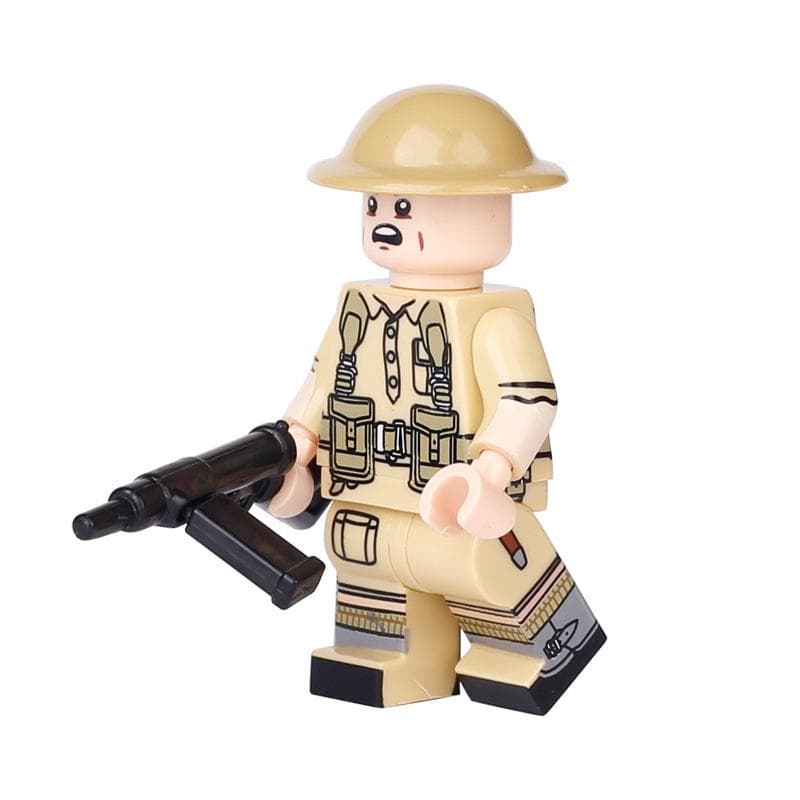 World War II Military Series British Soldier Character Building Block Toys