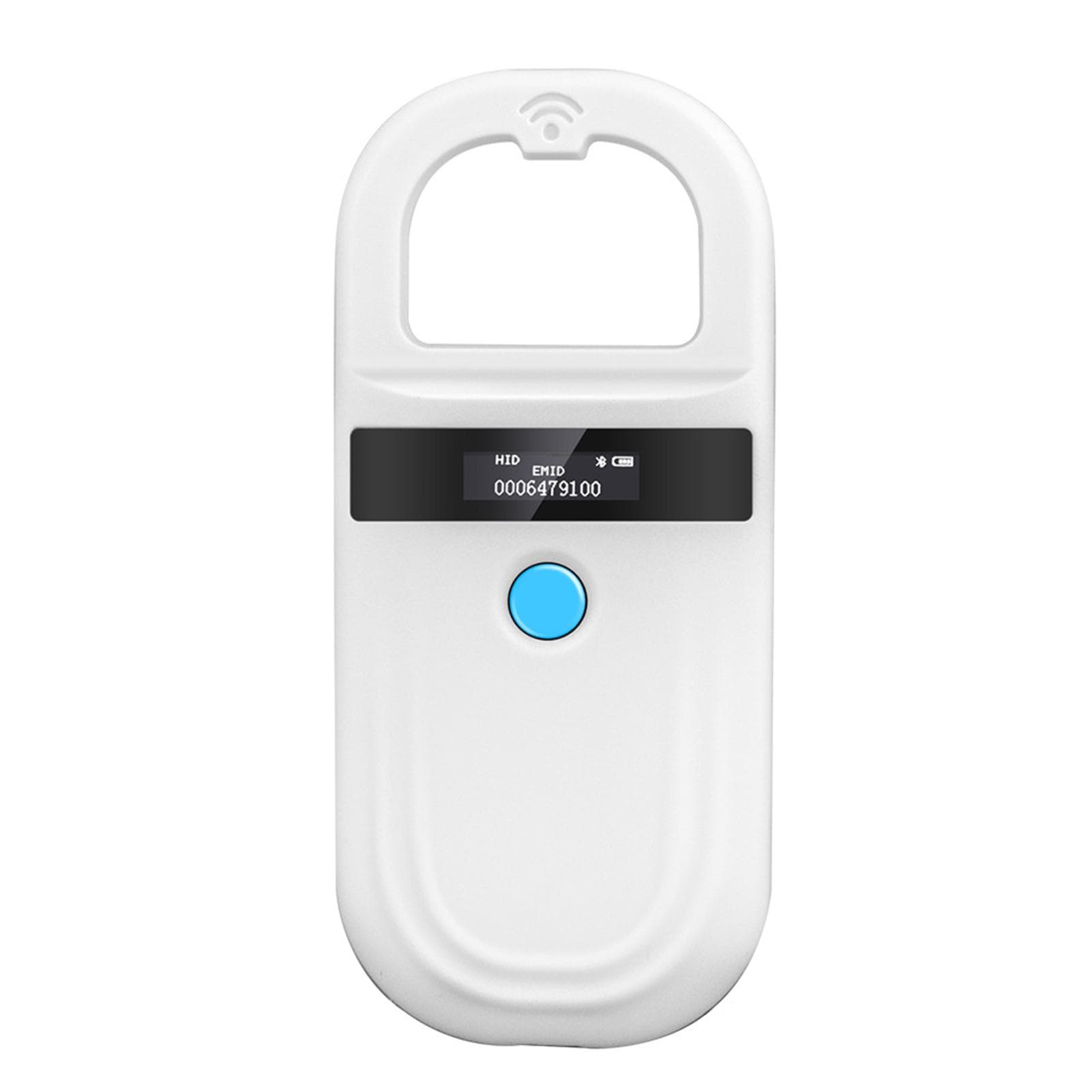 Microchip Scanner For Pets Bt 4.0 OLED Display Store 128 Pieces Of Data For Small Animal Management Without BT white