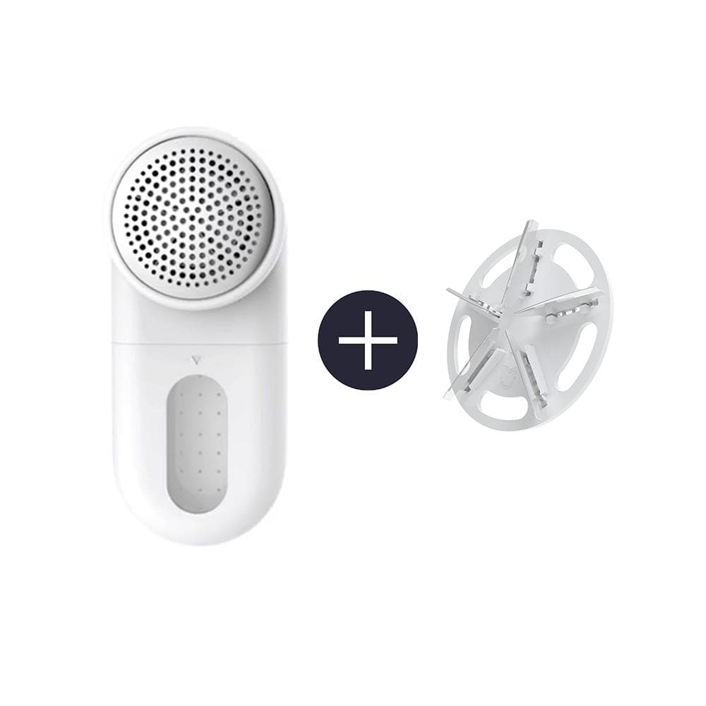 Xiaomi Mijia Lint Remover Set USB Charging 90min Endurance 0.35mm Knife Small Brush Cloth white