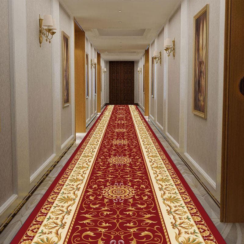 Long Persian Carpet Vintage Home Hallway Carpet Living Room Bedside Bedroom Area Rug Hotel Aisle Corridor Rug Entrance Anti-skid 60x300cm