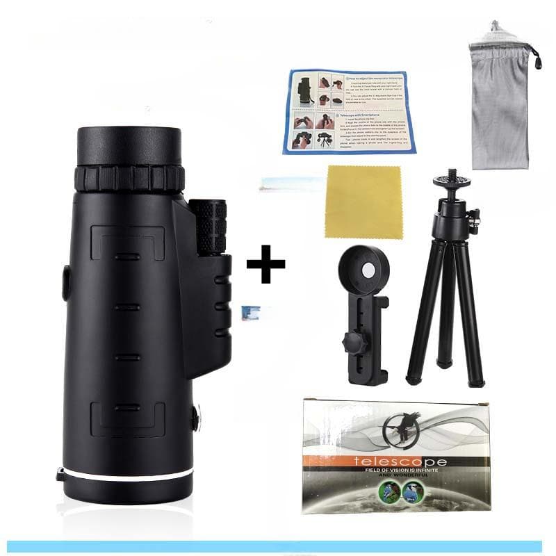 Compass 80x100 Monocular High-definition Low-light Night Vision Mobile Phone Photo Concert Outdoor Cross-border